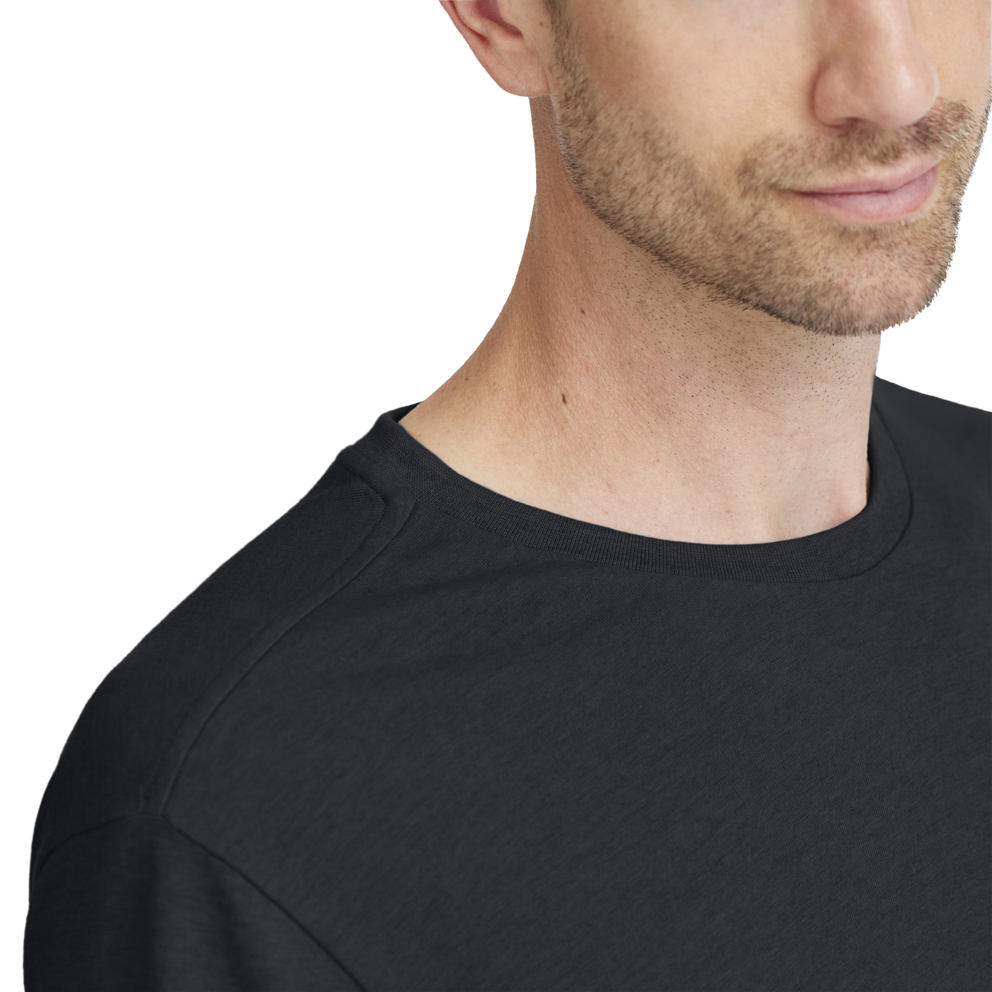 Men's Soft Merino Tee - True Black - Image 2