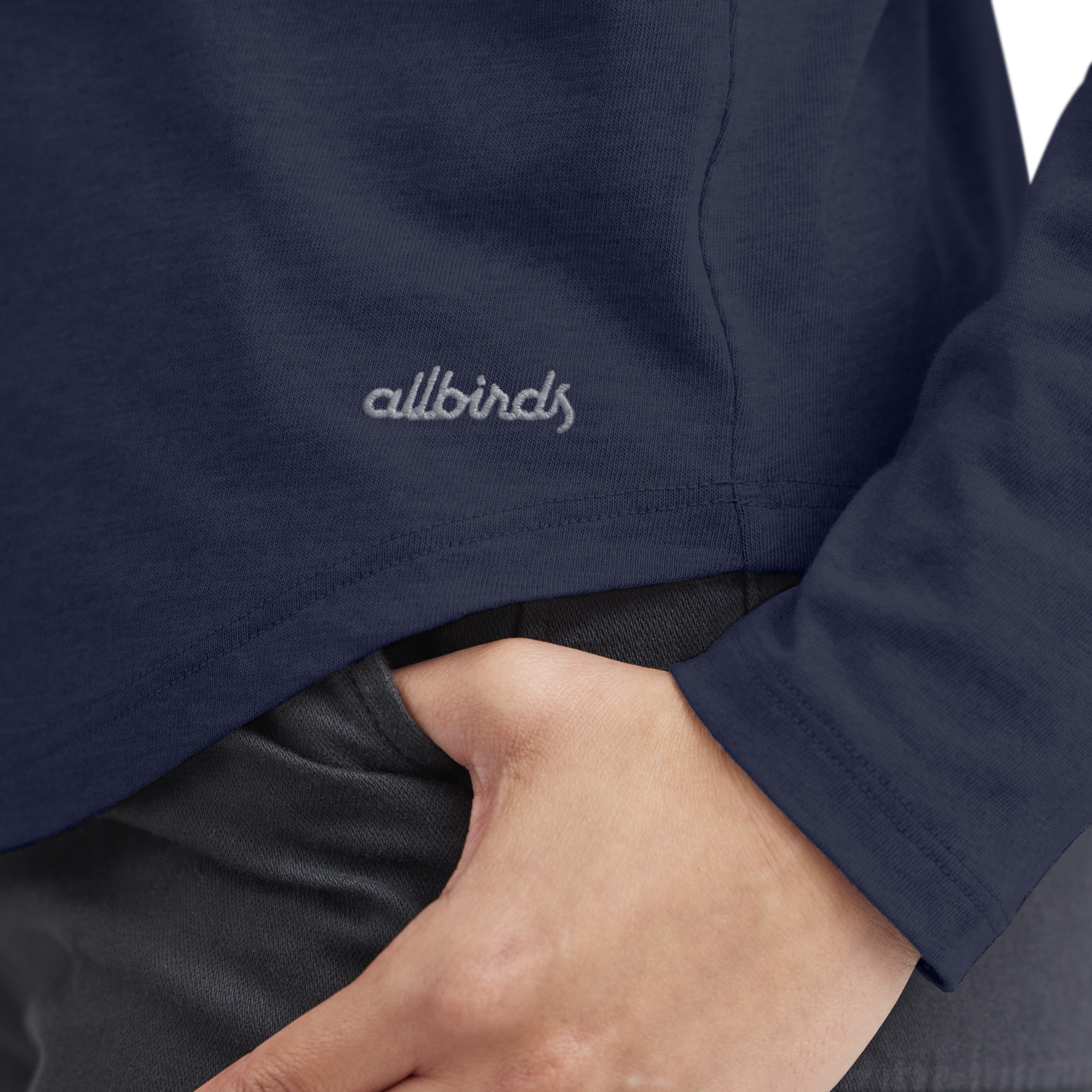 Women's Soft Merino Long Sleeve Tee - Deep Navy - Image 4