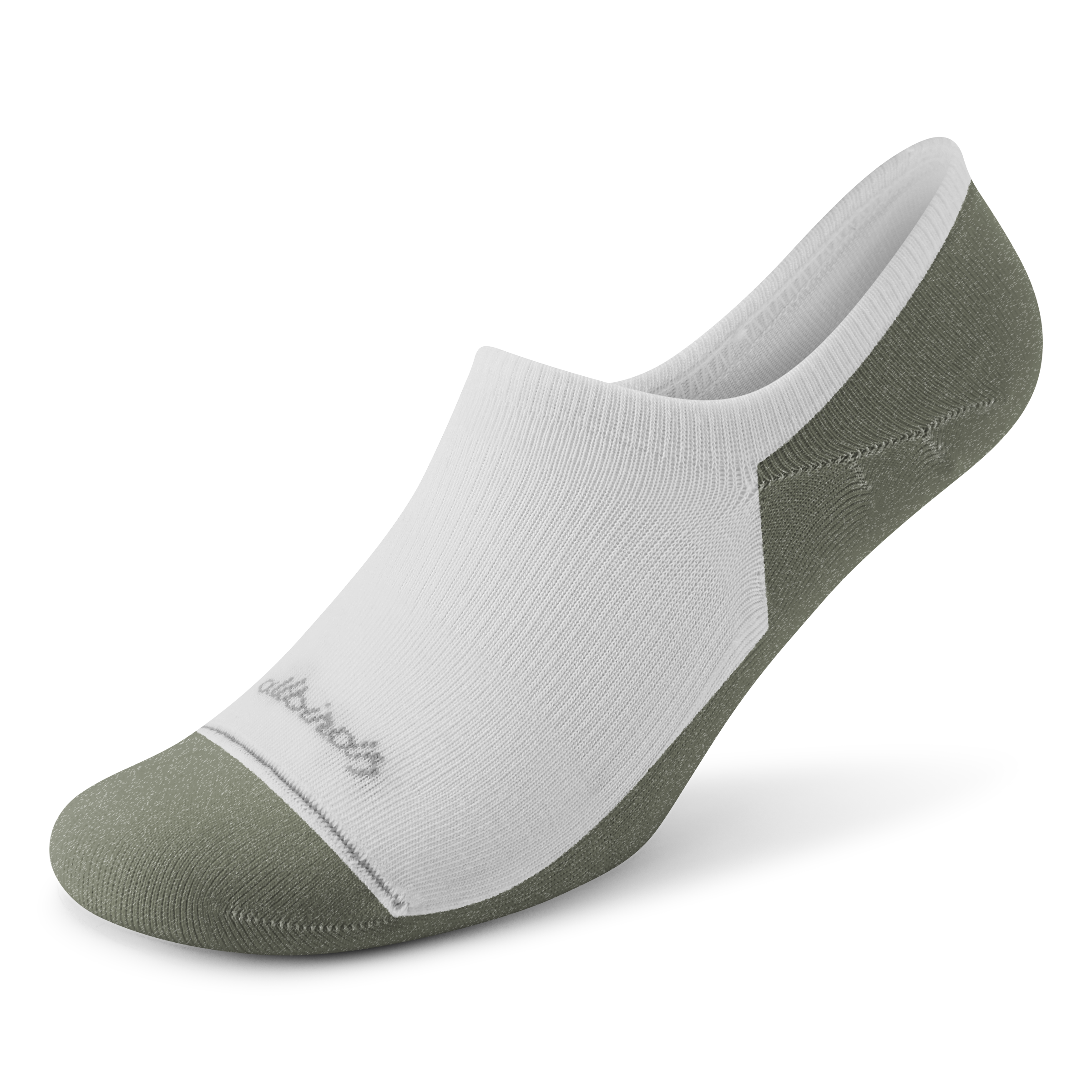 Anytime No Show Sock - Blizzard/Thunder Green