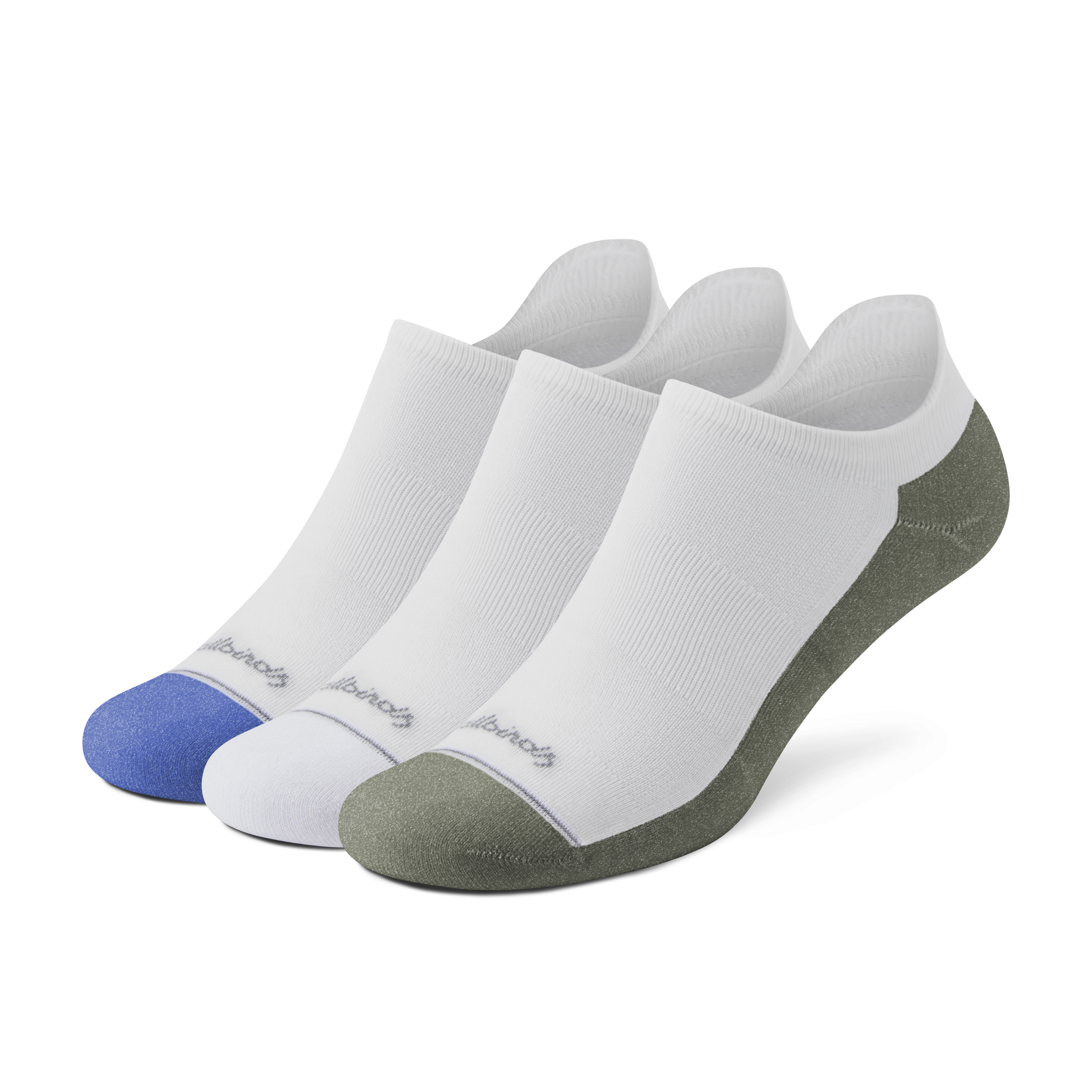 Anytime Ankle Sock 3 Pack - Blizzard/Royal Blue/Thunder Green