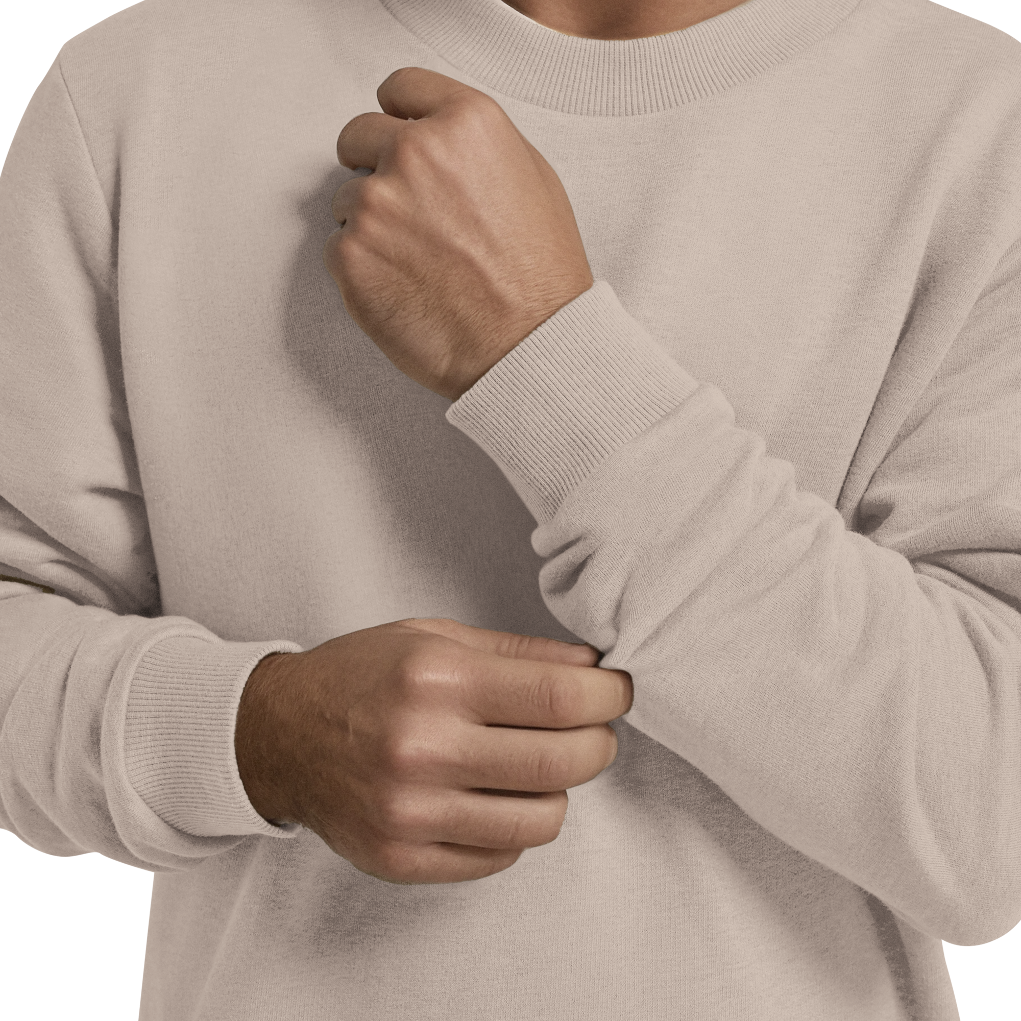 Men's Merino Blend Sweatshirt - Mushroom - Image 4