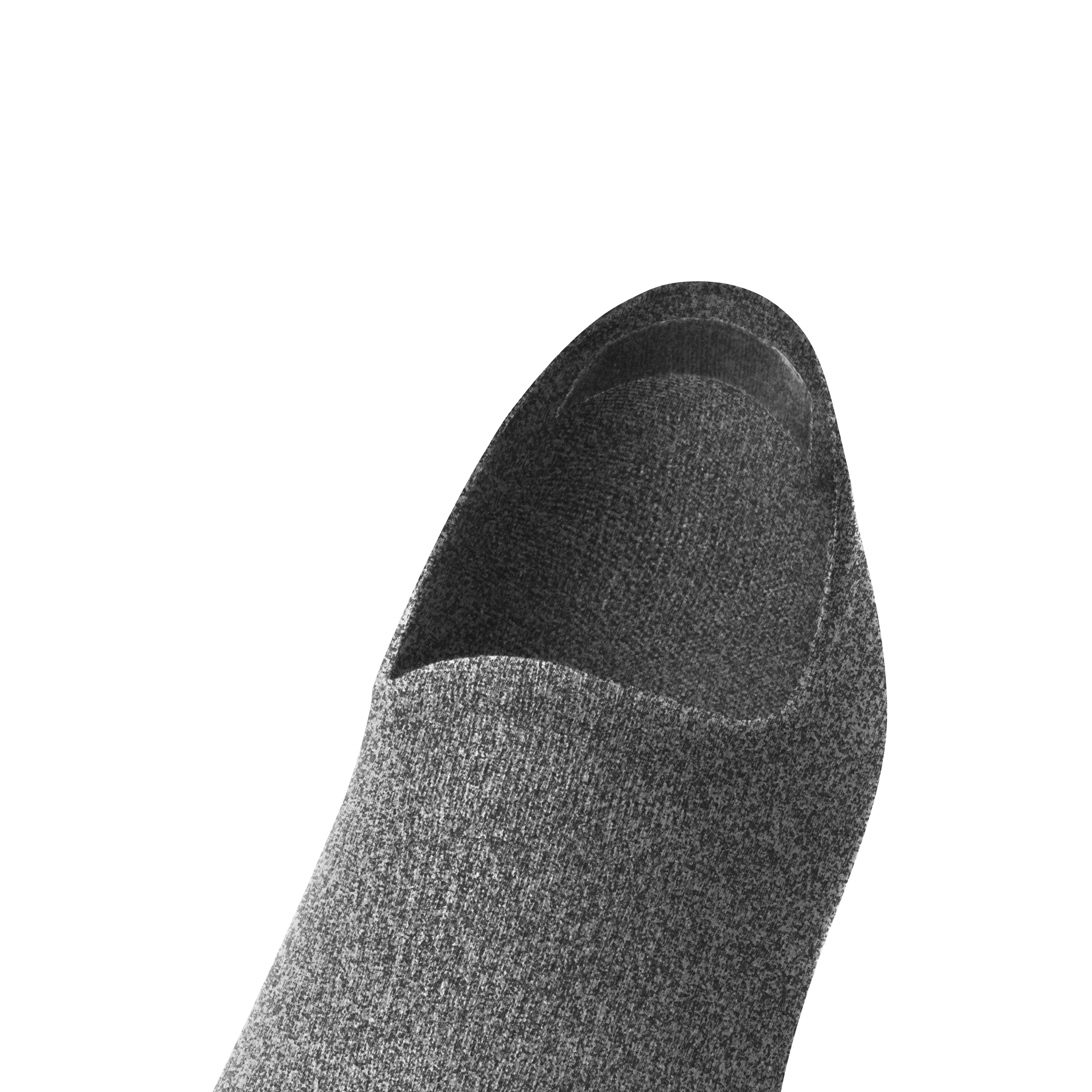 Anytime No Show Heel Grip Sock - Natural Grey Heather - Image 3